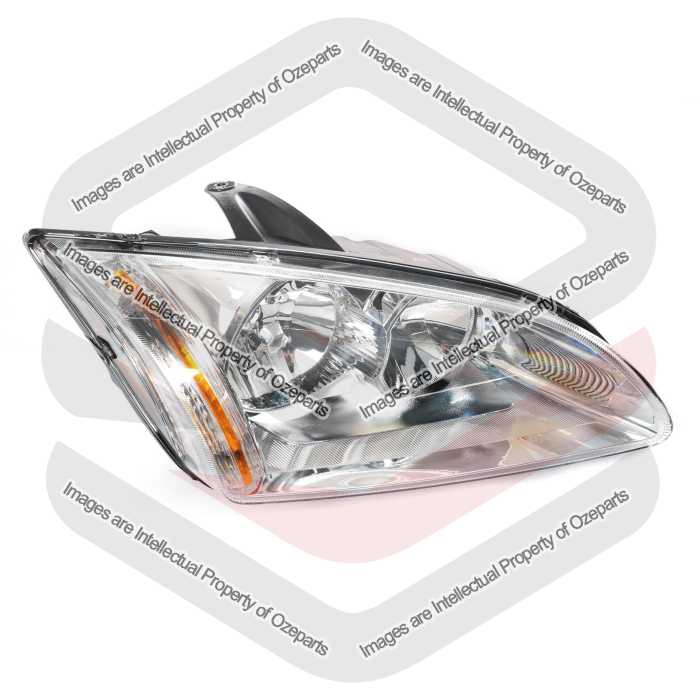 TYC Fits Ford Focus LS LT Hatch Sedan 2005~2009 | Headlight Head Light Front Lamp (Chrome) | RH RHS Right Hand (Driver Side)