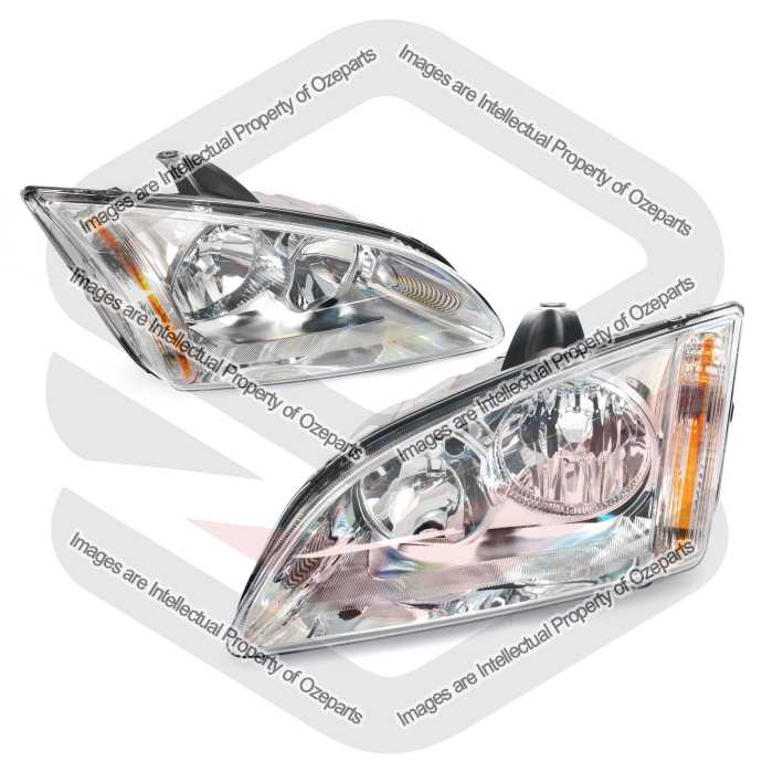 Head Light AM (Chrome Reflector) (Set LH+RH)