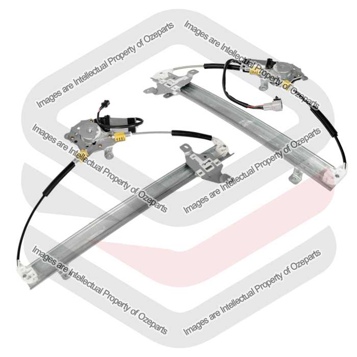Ozeparts Fits Nissan XTrail T30 2001~2007 | FRONT Electric Door Window Regulators (With 2 & 6 Pin Motor) | Pair of LH Left Hand + RH Right Hand