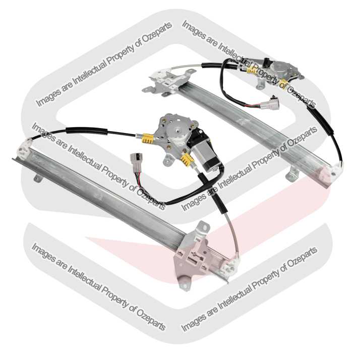 Ozeparts Fits Nissan XTrail T30 2001~2007 | FRONT Electric Door Window Regulators (With 6 Pin Motor) | Pair of LH Left Hand + RH Right Hand