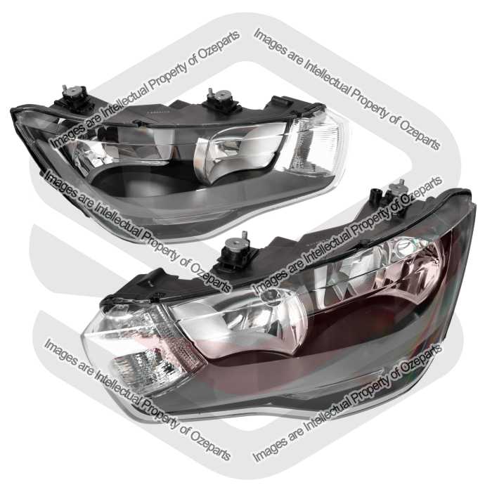 DEPO Fits Audi A1 8X Series 1 2010~2015 | Headlights Head Lights Front Lamps (Halogen) | Pair of LH Left (Passenger) + RH Right (Driver)