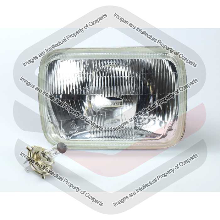1 x Head Light Lamp With H4 Globe Glass Lens For Toyota Hiace 1982~2004