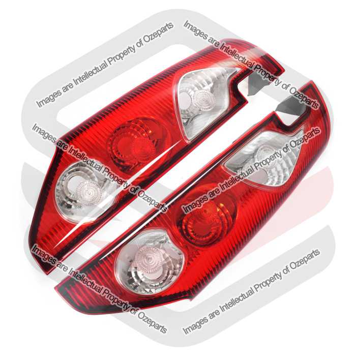 Set Pair LH+RH Tail Light Rear Lamp (Barn Door) For Renault Kangoo Van 2009~2013