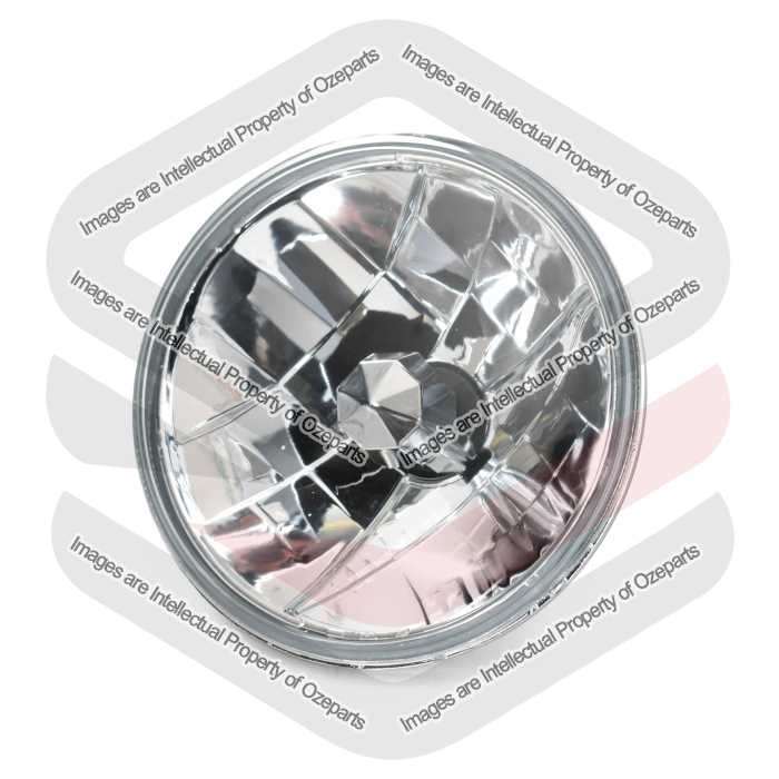 TYC Fits Rodeo Pajero Patrol Hiace Hilux Landcruiser | 7 Inch (178mm) Round Universal Semi Seal Beam Head Light Front Lamp Crystal Clear X 1 | LH = RH