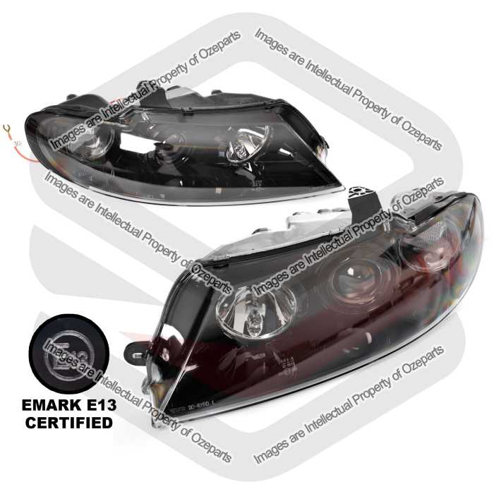 Head Light AM Performance (Black Projector) - Berlina / Calais / HSV (SET LH+RH)