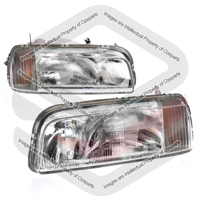 TYC Fits Ford Falcon XF 1984~1988 / XG Ute & Panel Van 1993~1996 | Headlights Head Lights Front Lamps | Pair of LH LHS Left Hand + RH RHS Right Hand