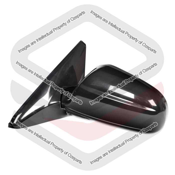 TYC Fits Honda Civic EK Hatch Coupe 1995~2001 | Manual Door Mirror Assembly (Black) | LH LHS Left Hand (Passenger Side)