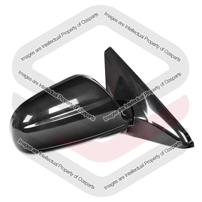 TYC Fits Honda Civic EK Hatch Coupe 1995~2001 | Manual Door Mirror Assembly (Black) | RH RHS Right Hand (Driver Side)