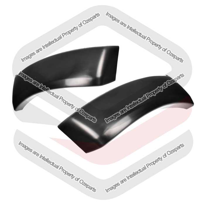 Pair LH+RH Bumper Bar Flare Mould Matte Black For Toyota Hilux 2WD 4WD 05~11