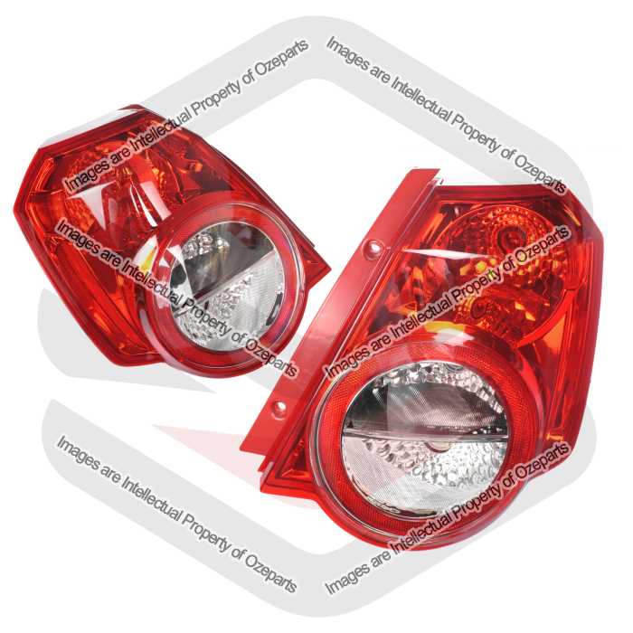 Set / Pair LH+RH Tail Light Lamp For Holden Barina TK 3 / 5 Door Hatch 2008~2011