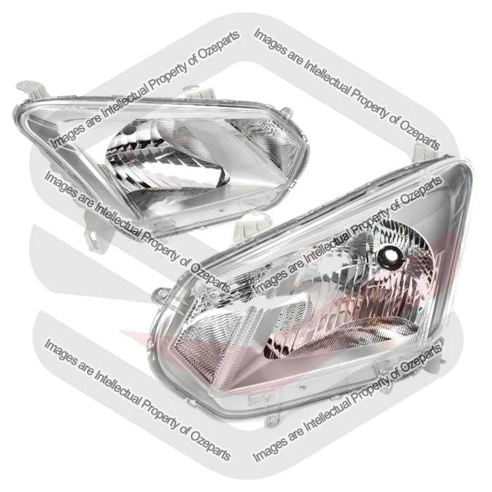 Set Pair LH+RH Head Light Lamp No Projector For Isuzu D-Max 2016~2020 EX / SX