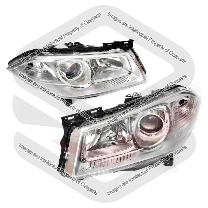 Set / Pair LH+RH Head Light Lamp (Projector Type) For Renault Megane II 06~09