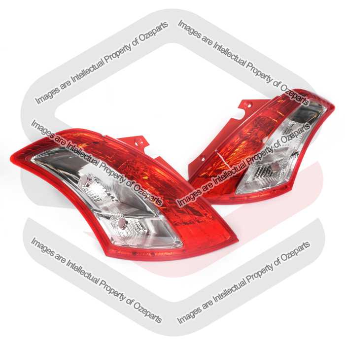 Set Pair LH+RH Tail Light Lamp For Suzuki Swift HZC82 / FZC82 Standard 2010~2016
