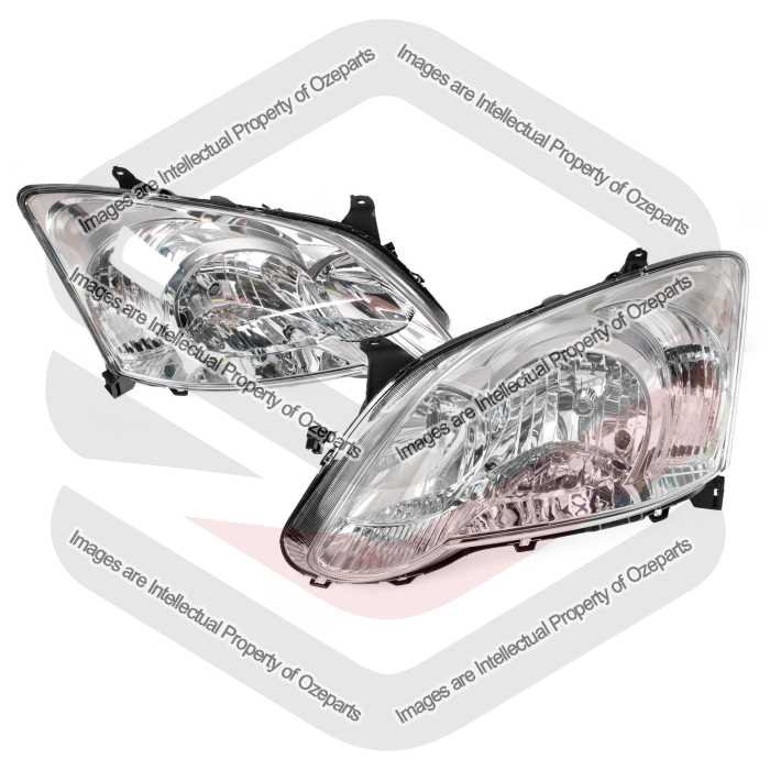 Set Pair LH+RH Head Light Lamp For Toyota Corolla ZZE122 04~07 5Dr Hatch Vin JTD