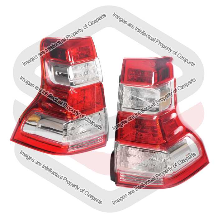 TYC Pair LH+RH Tail Light Lamp For Toyota Landcruiser Prado 150 s2 2013~2017