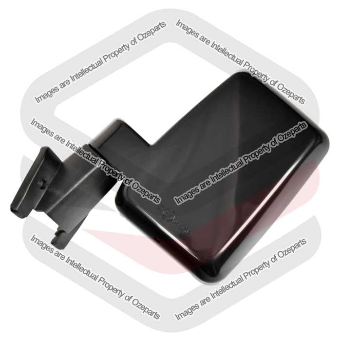 LH LHS Left Manual Door Mirror Black For Toyota Landcruiser 60 Series 1980~1990