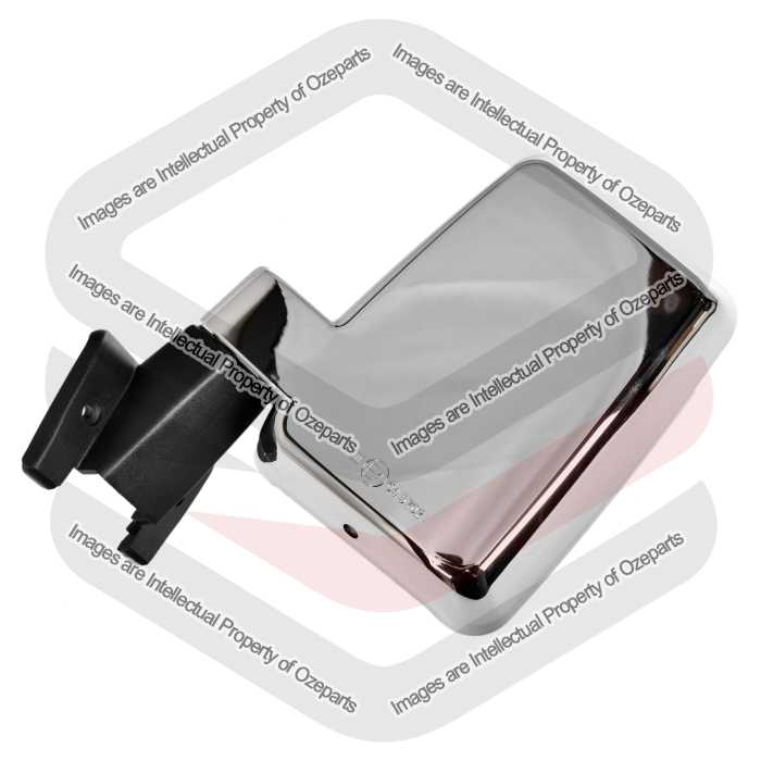 LH LHS Left Manual Door Mirror Chrome For Toyota Landcruiser 60 Series 1980~1990
