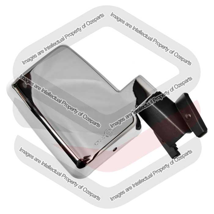 RH RHS Right Manual Door Mirror Chrome For Toyota Landcruiser 60 Series 80~90