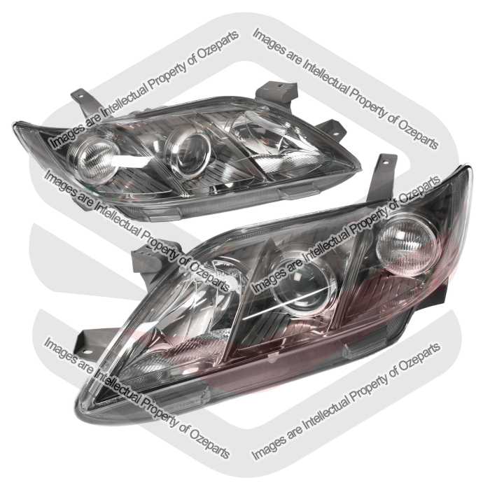 Head Light AM (Tinted Chrome Black) (SET LH+RH)