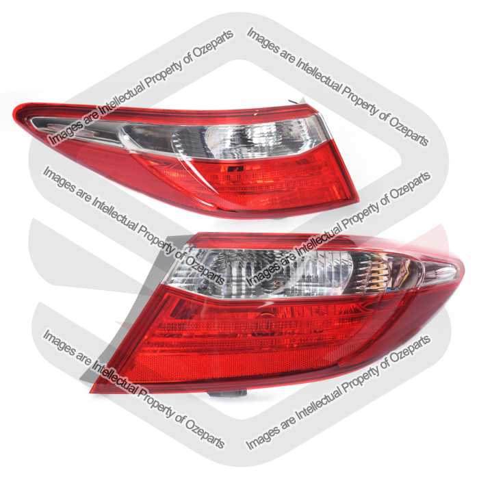 Pair LH+RH Tail Light Rear Lamp For Toyota Camry ASV50 AVV50 Series 2 2015~2017