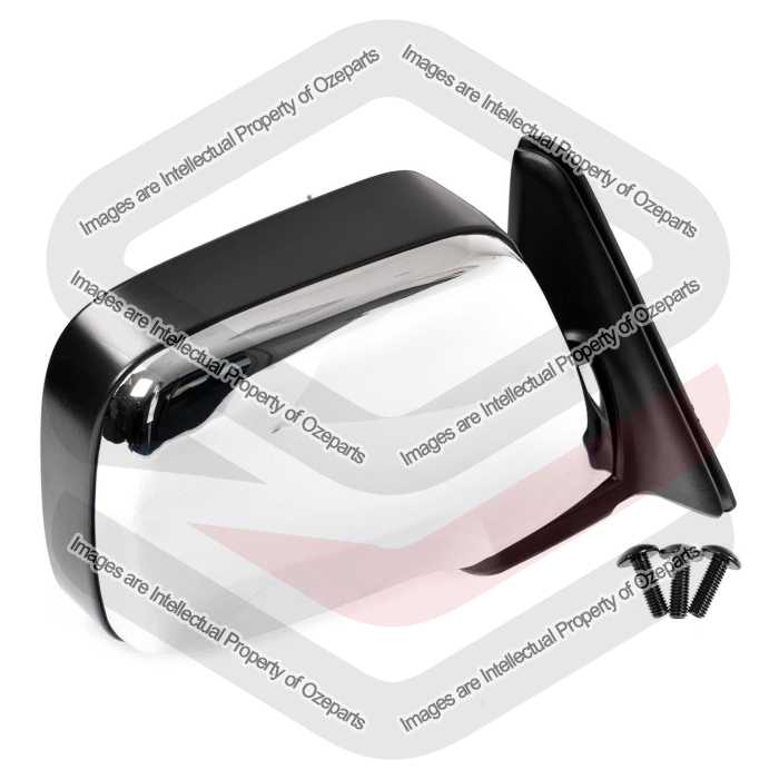 RH Right Hand Electric Door Mirror For Toyota Landcruiser 80 Series 90~98 Chrome