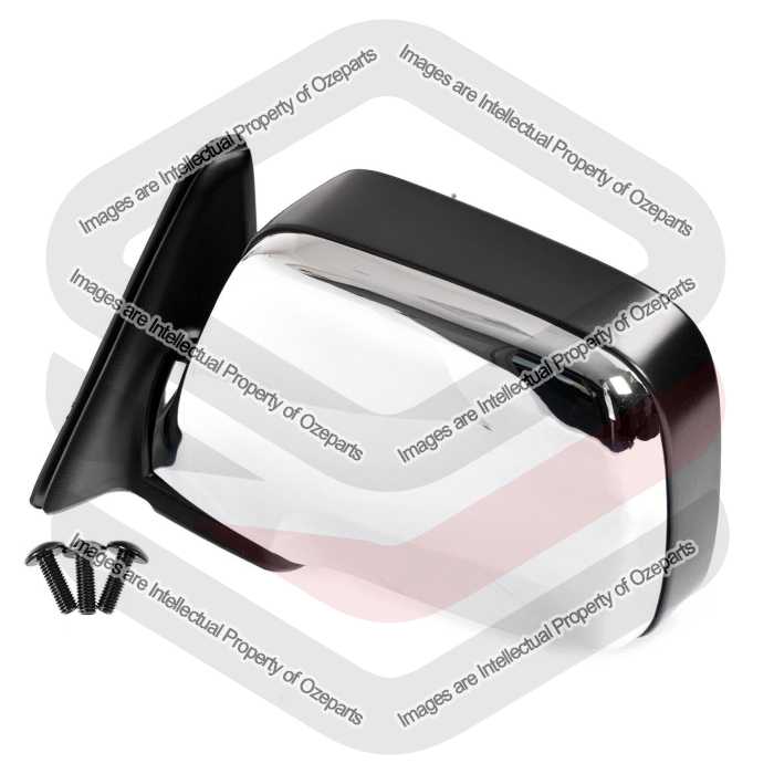 LH Left Hand Electric Door Mirror For Toyota Landcruiser 80 Series 90~98 Chrome