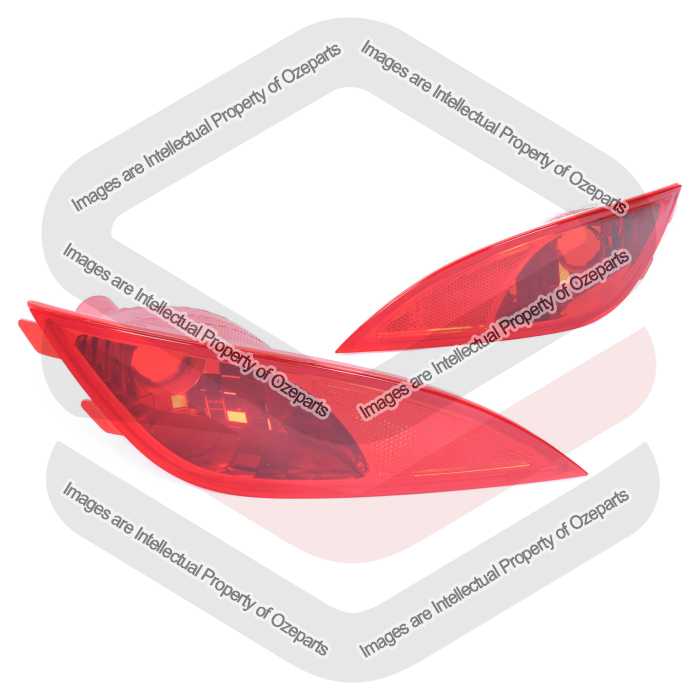 Set / Pair LH+RH Rear Bumper Fog Light Reflector For Hyundai IX35 TMA 12~15