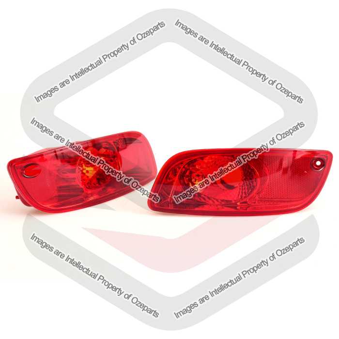 Set Pair LH+RH Rear Bar Fog Tail Light Lamp For Hyundai Santa Fe CM 2005~2009