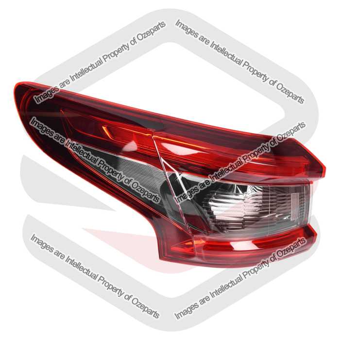 Ozeparts Fits Nissan QASHQAI J11 Series 2 & 3 2017~2021 | Taillight Tail Light Rear Lamp (LED) | LH LHS Left Hand (Passenger Side)