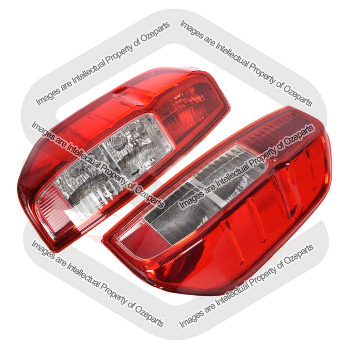 Ozeparts Fits Nissan Navara D40 2005~2016 VSK MNT Ute | Taillights Tail Lights Rear Lamps | Pair of LH Left Hand (Passenger) + RH Right Hand (Driver)