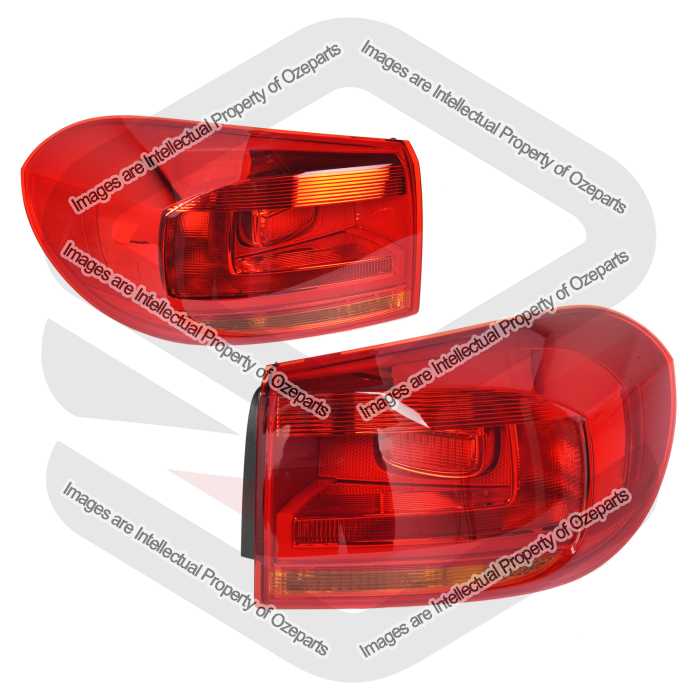 Set Pair LH+RH Tail Light Rear Lamp For VW Volkswagen Tiguan 5N 2011~2016