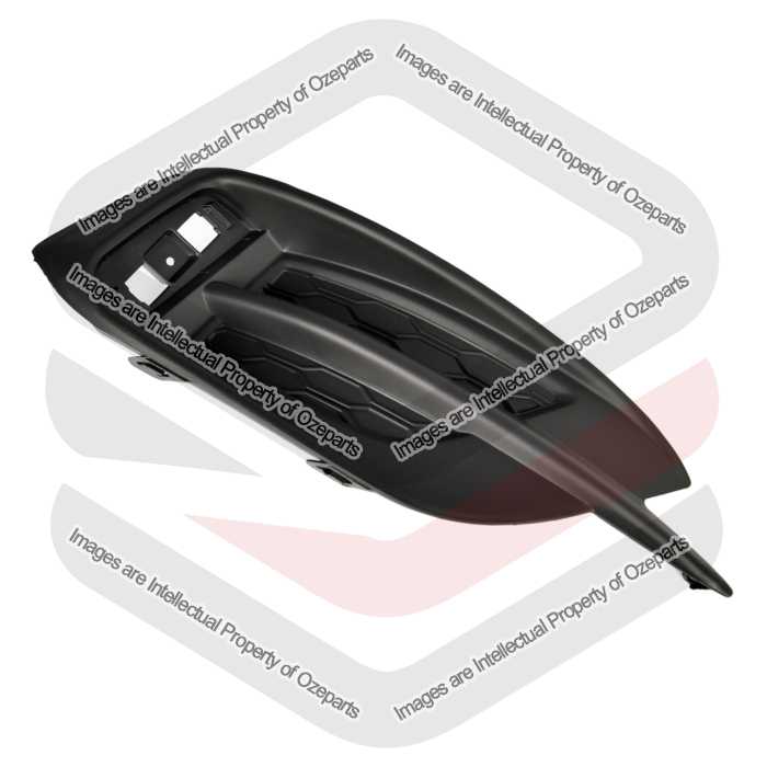 Ozeparts Fits Honda Civic FC 10th Generation 2016~2022 Sedan Only | Rear Bumper Bar Grille Insert Cover | LH LHS Left Hand (Passenger Side)