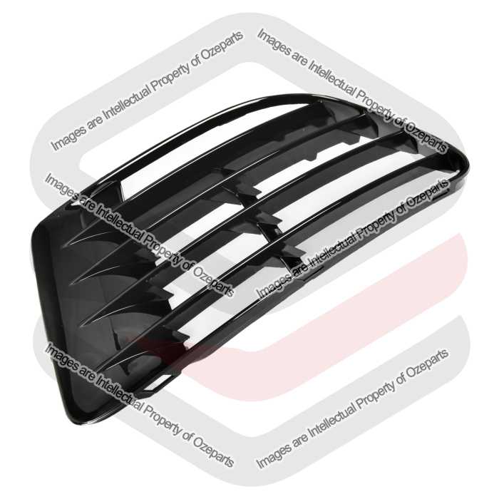 LH Left Hand Front Bar Grille Side Cover For VW Volkswagen Golf R MK6 2009~2013