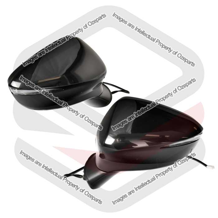 Set Pair LH+RH Electric Door Side Mirror (6 Pin) For Mazda CX-3 DK 2015~On
