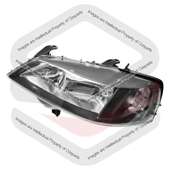 LH LHS Left Hand Head Light Lamp (Black) For Holden Astra TS 1998~2006