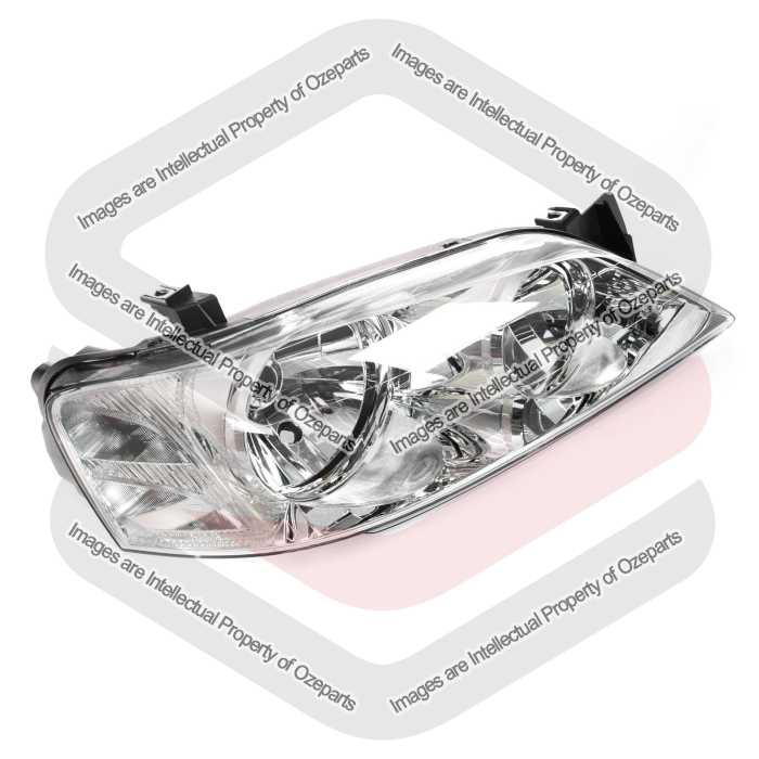 TYC Fits Ford Falcon Futura Fairmont BA BF Series 1 2002~2006 | Headlight Head Light Front Lamp Chrome | RH RHS Right Hand (Driver Side)