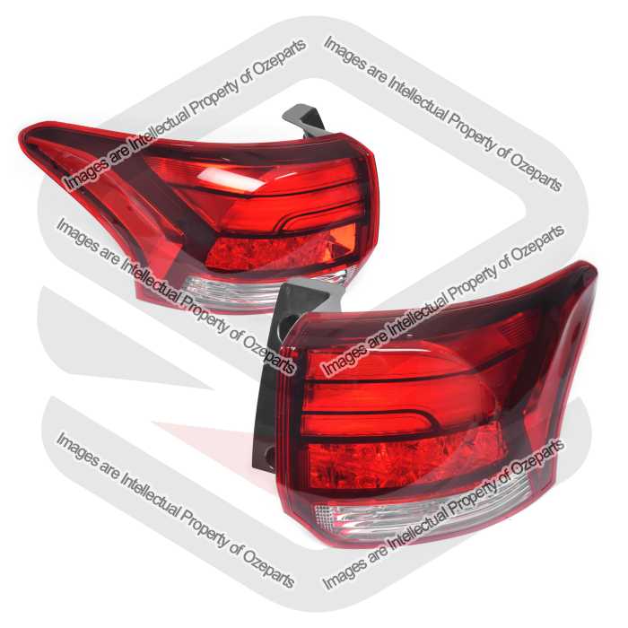 Set Pair LH+RH Tail Light Rear Lamp For Mitsubishi Outlander ZK ZL 2015~2021