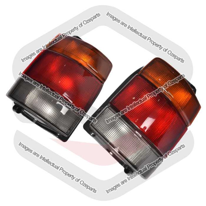 Pair LH+RH Tail Light (Smokey) For Holden Commodore VN VG VP VR VS Ute Wagon
