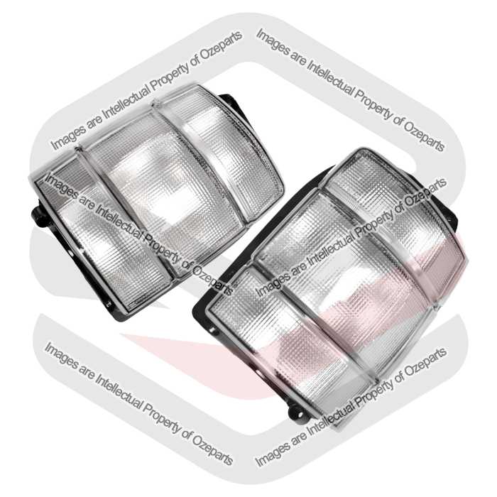 Pair LH+RH Tail Light Clear For Holden Commodore VN VG VP VR VS Ute Wagon 88~97