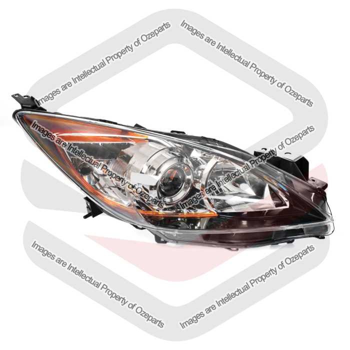 RH RHS Right Hand Head Light Lamp (Amber) For Mazda 3 BL Sedan / Hatch 2009~2013