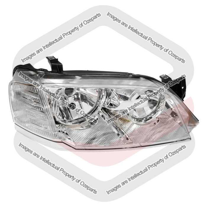 Ozeparts Fits Ford Territory SX SY Series 1 2004~2009 | Headlight Head Light Front Lamp (Chrome Reflector) | RH RHS Right Hand (Driver)