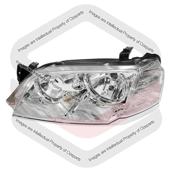 Ozeparts Fits Ford Territory SX SY Series 1 2004~2009 | Headlight Head Light Front Lamp (Chrome Reflector) | LH LHS Left Hand (Passenger)