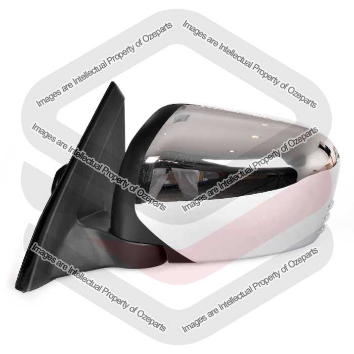 LH LHS Left Electric Door Mirror Chrome For Mitsubishi Triton Ute MN ML 06~15