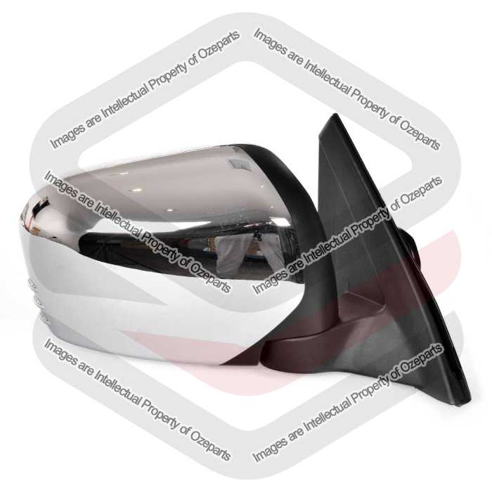 RH Right Electric Door Mirror Chrome For Mitsubishi Challenger PB 2009~2013