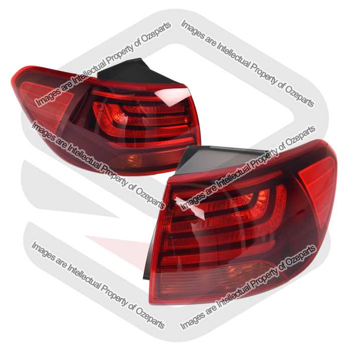 Pair LH+RH Tail Light Rear Lamp Non LED For Kia Sorento UM 2017~2020 Si Sport
