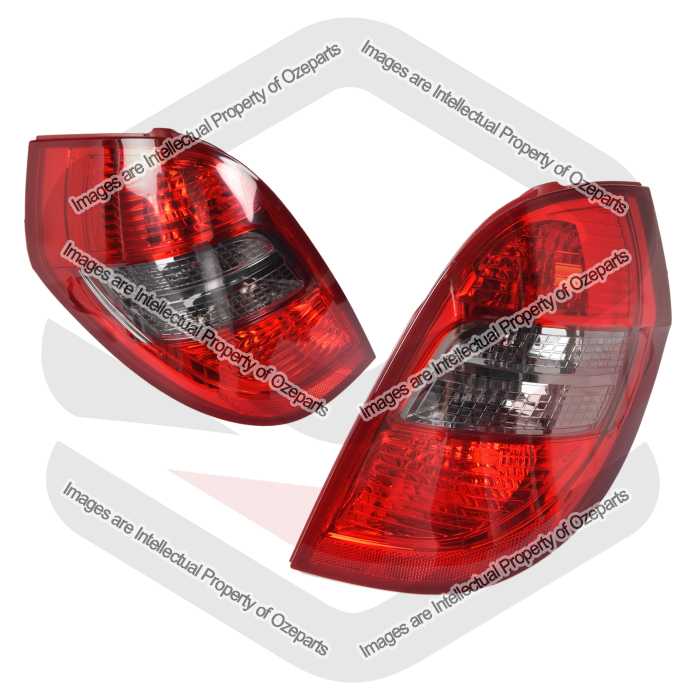 Pair LH+RH Tail Light Rear Lamp Tinted For Mercedes A Class W169 2007~2010