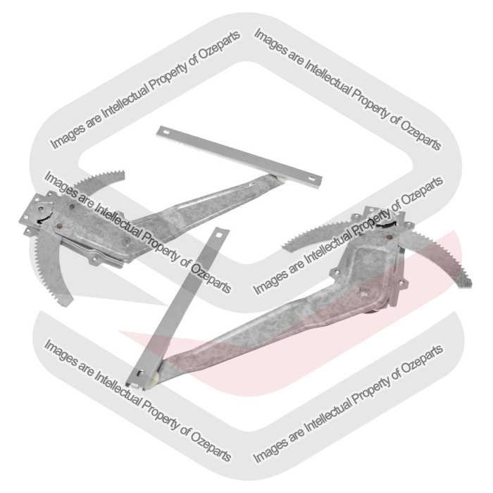 Ozeparts Fits Nissan GQ Patrol Series 1 & 2 1988~1999 | Rear Electric / Manual Door Window Regulators (Without Motor) | Pair of LH Left + RH Right