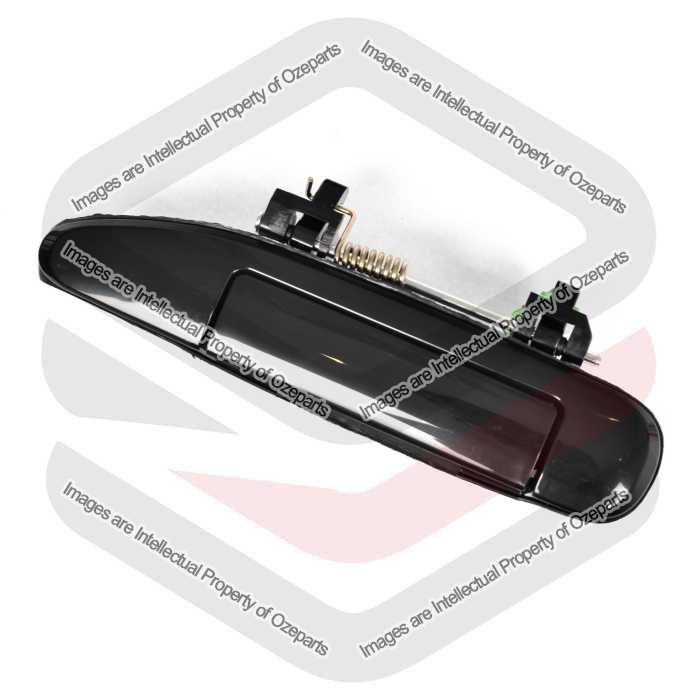 Ozeparts Fits Nissan Patrol Y61 / GU 1997~2016 4x4 4WD SUV Ute | FRONT or REAR Outer Door Handle (Black) | LH LHS Left Hand (Passenger Side)