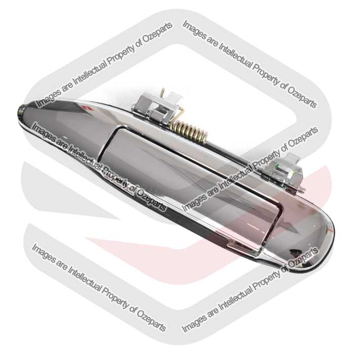 Ozeparts Fits Nissan Patrol Y61 / GU 1997~2016 4x4 4WD SUV Ute | FRONT or REAR Outer Door Handle (Chrome) | LH LHS Left Hand (Passenger Side)