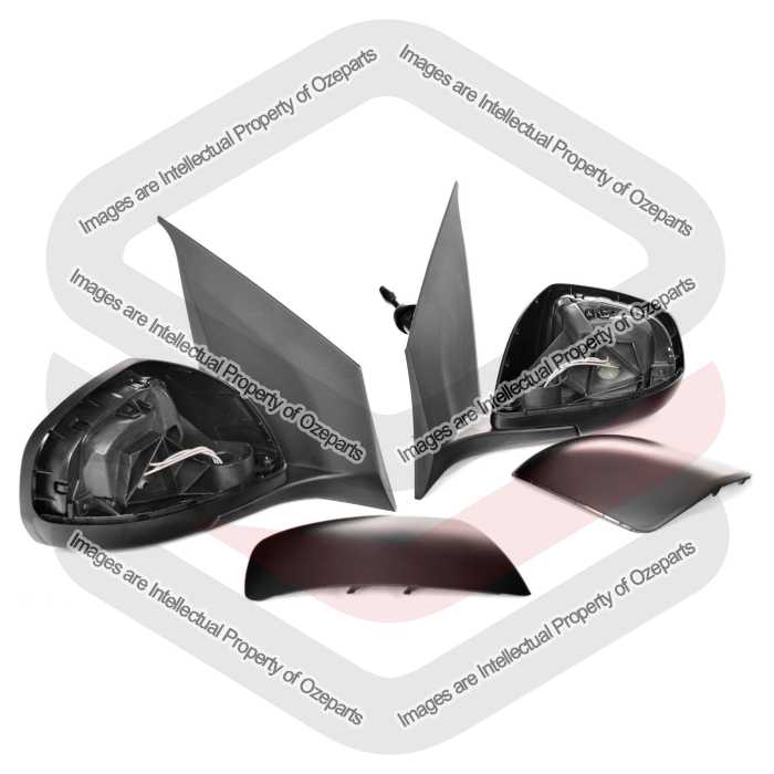 Set Pair LH+RH Manual Side Door Mirror Prime For Suzuki Alto GF Hatch 2009~2014